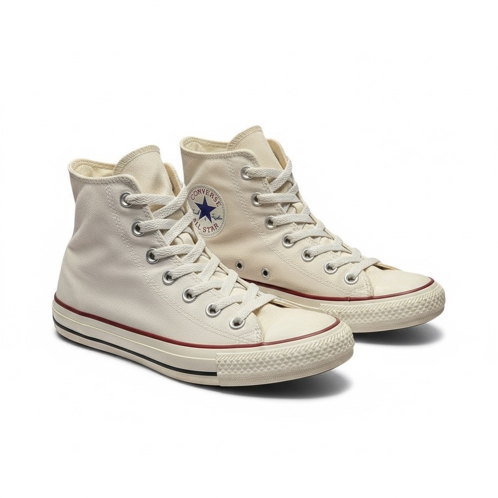 Converse Chuck Taylor All Star High‎ Topl Ivory Canvas Sneakers W7650 Womens 7